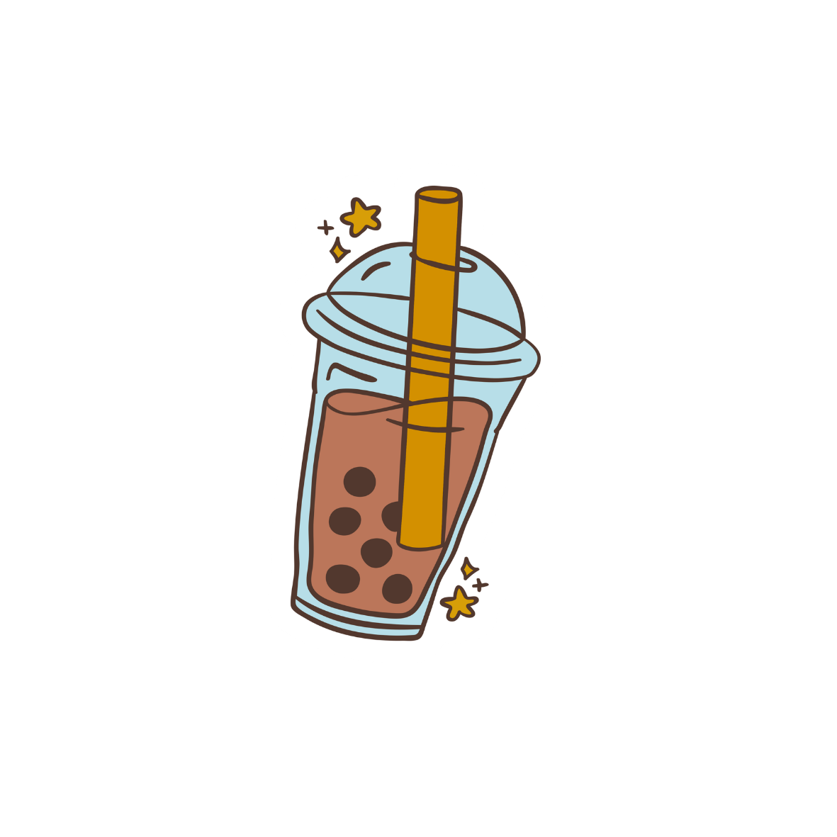 Boba Sticker