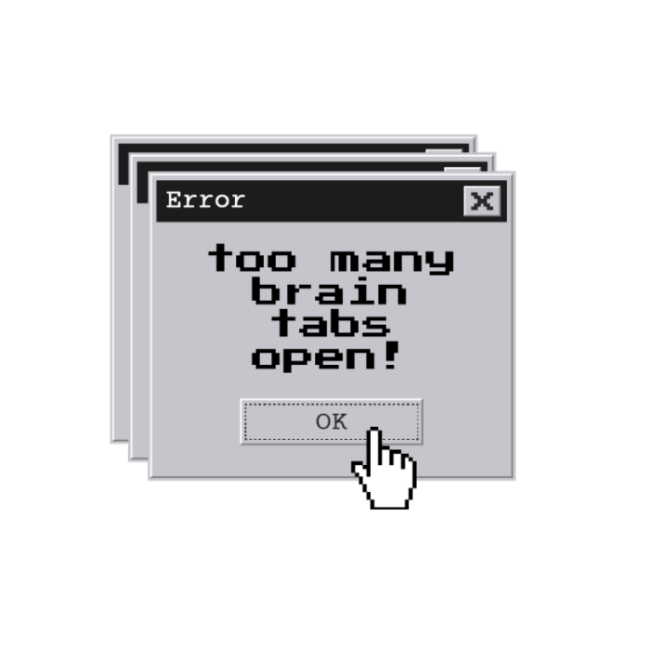 Brain Tabs Sticker
