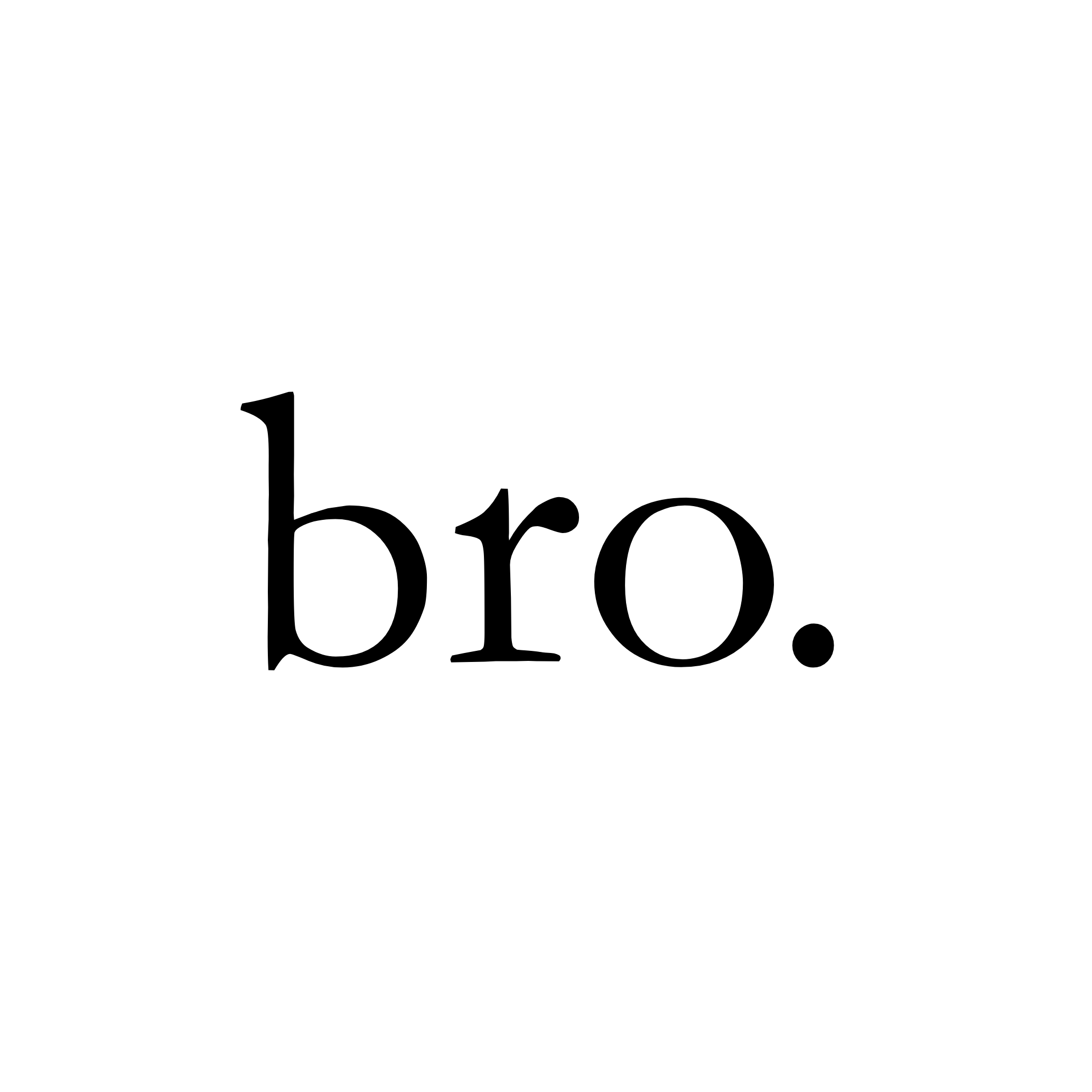 "bro." Sticker