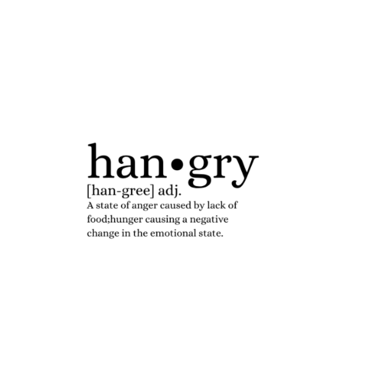 Hangry Sticker