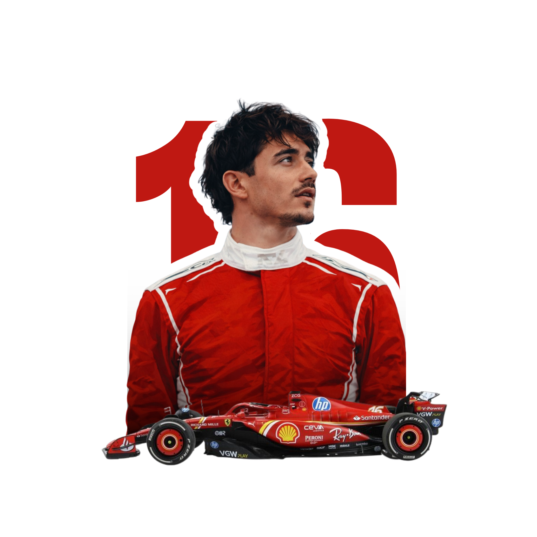 Leclerc Sticker