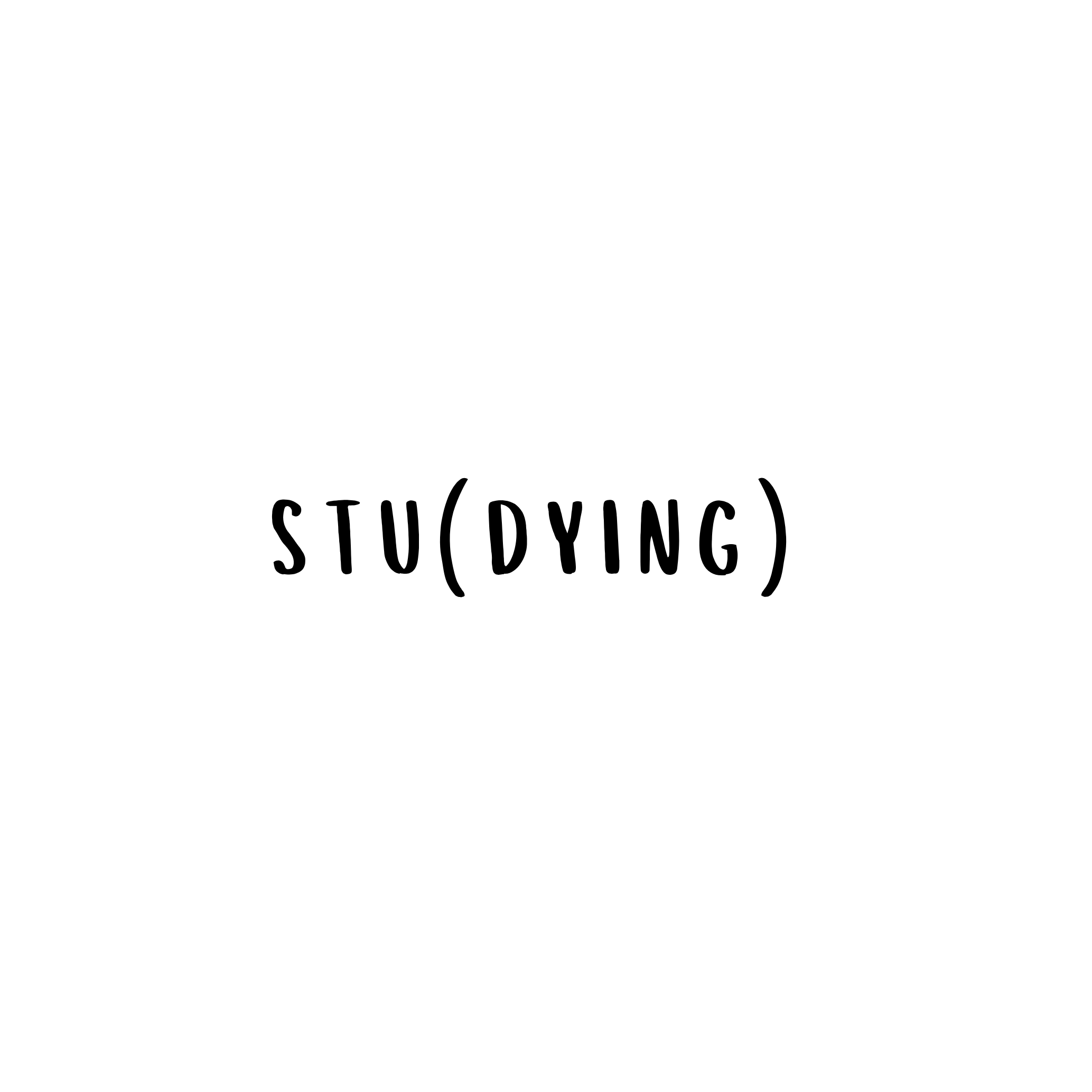Stu-dying Sticker