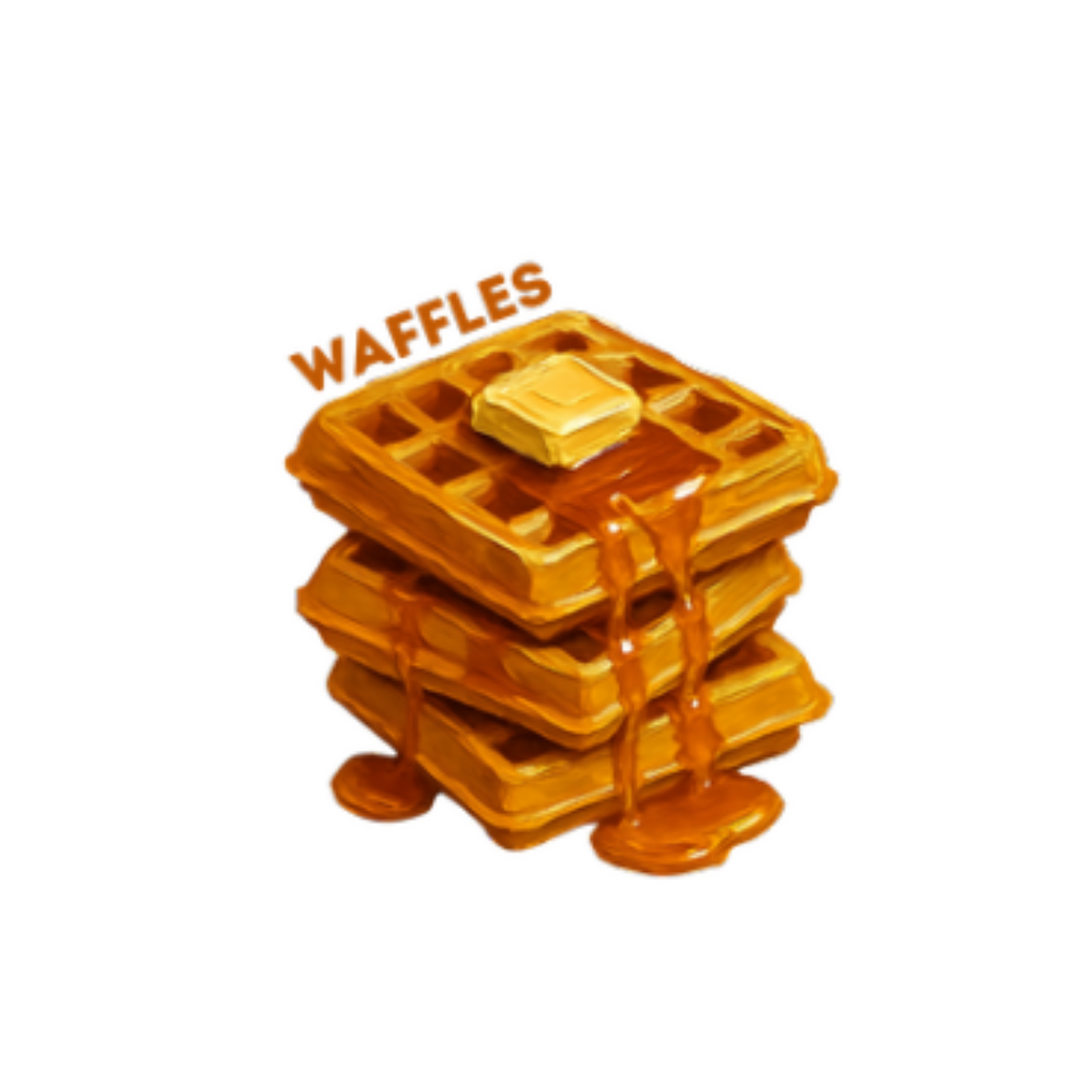 Waffles Sticker